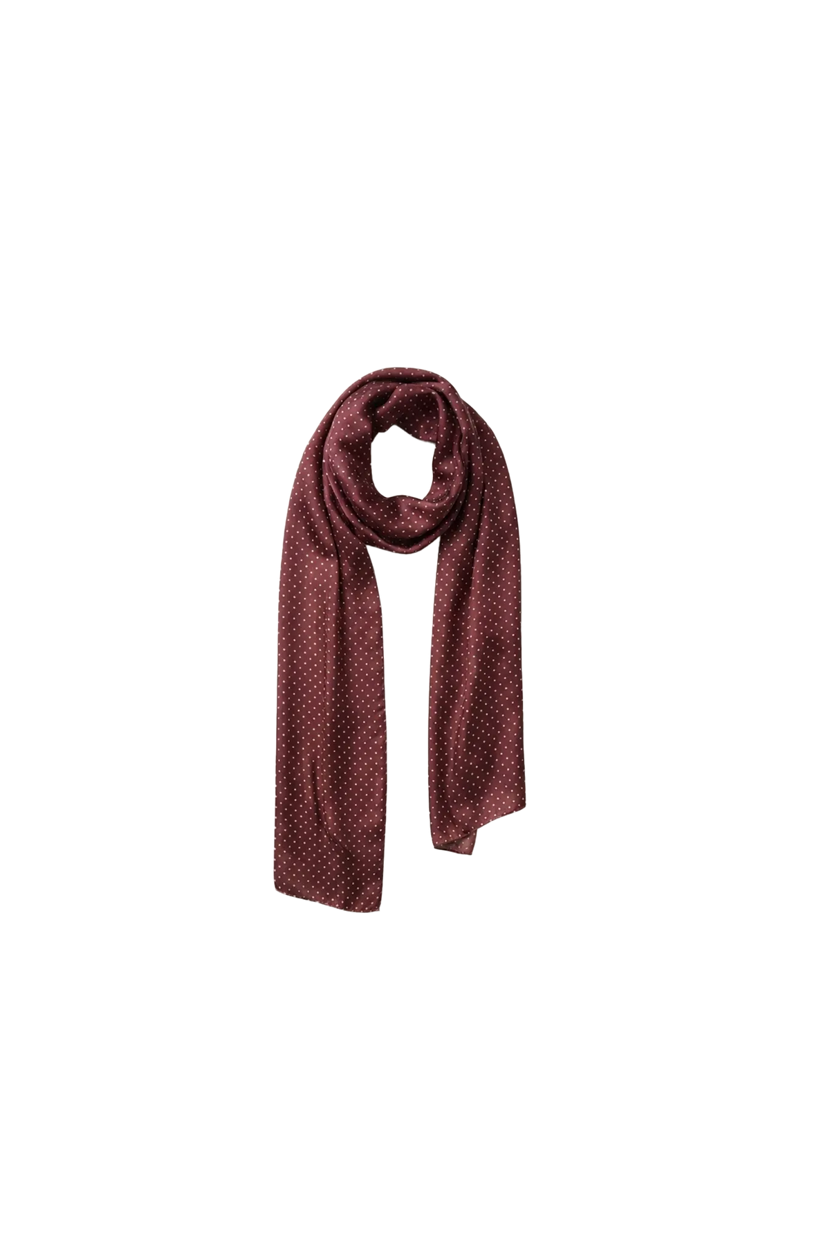 Schal Mini Dot in Burgundy
