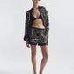 Shirt Alfie Silk in Brown-Ivory Bandana Print
