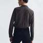 Shirt Gaia Slim in Chocolate Brown