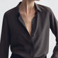 Shirt Gaia Slim in Chocolate Brown