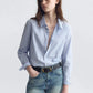 Shirt Raphael Classic in Ciel Stripes