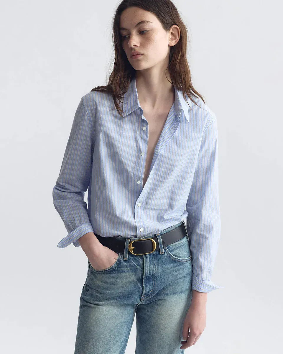 Shirt Raphael Classic in Ciel Stripes