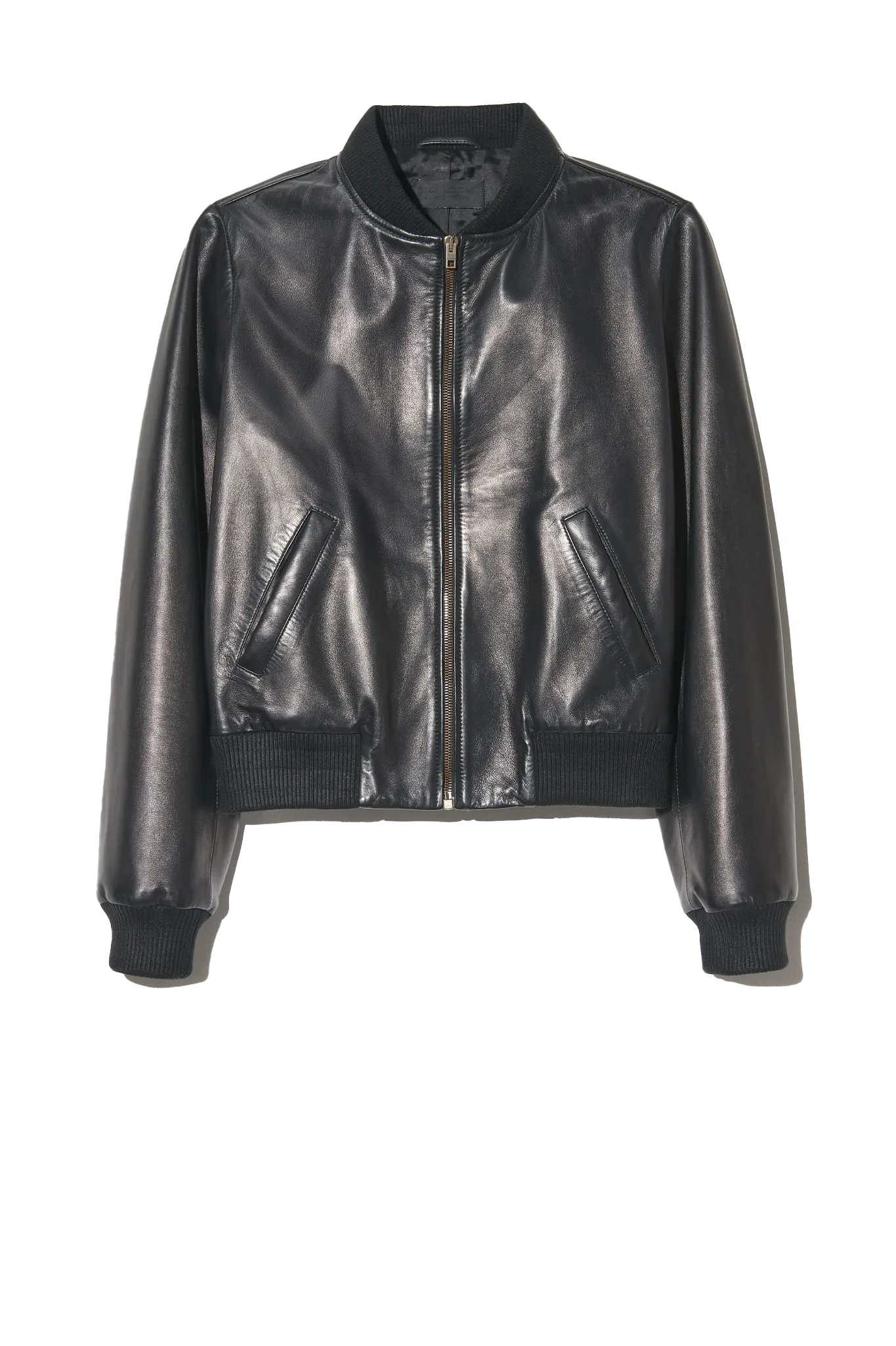 Lederjacke Thorens Leather Bomber in Black