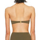 Bandeau Bikini Top in Olive Green