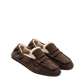 Penny Loafer Square Fur in Dark Brown