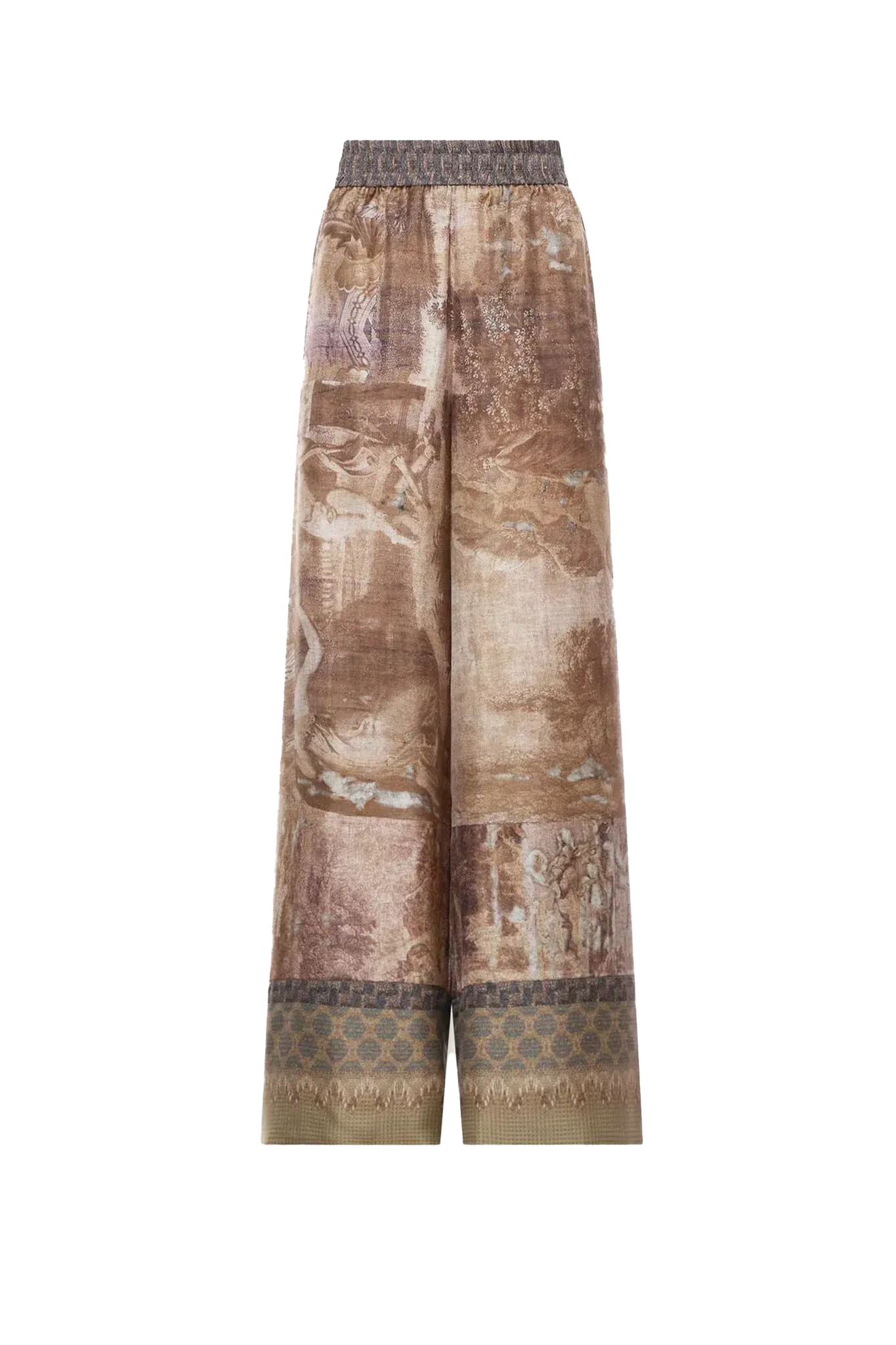 Hose Aloe Palazzo Silk in Rosa Antico