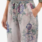 Aloe Silk trousers in pink