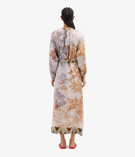 Aloe Silk dress in Natural