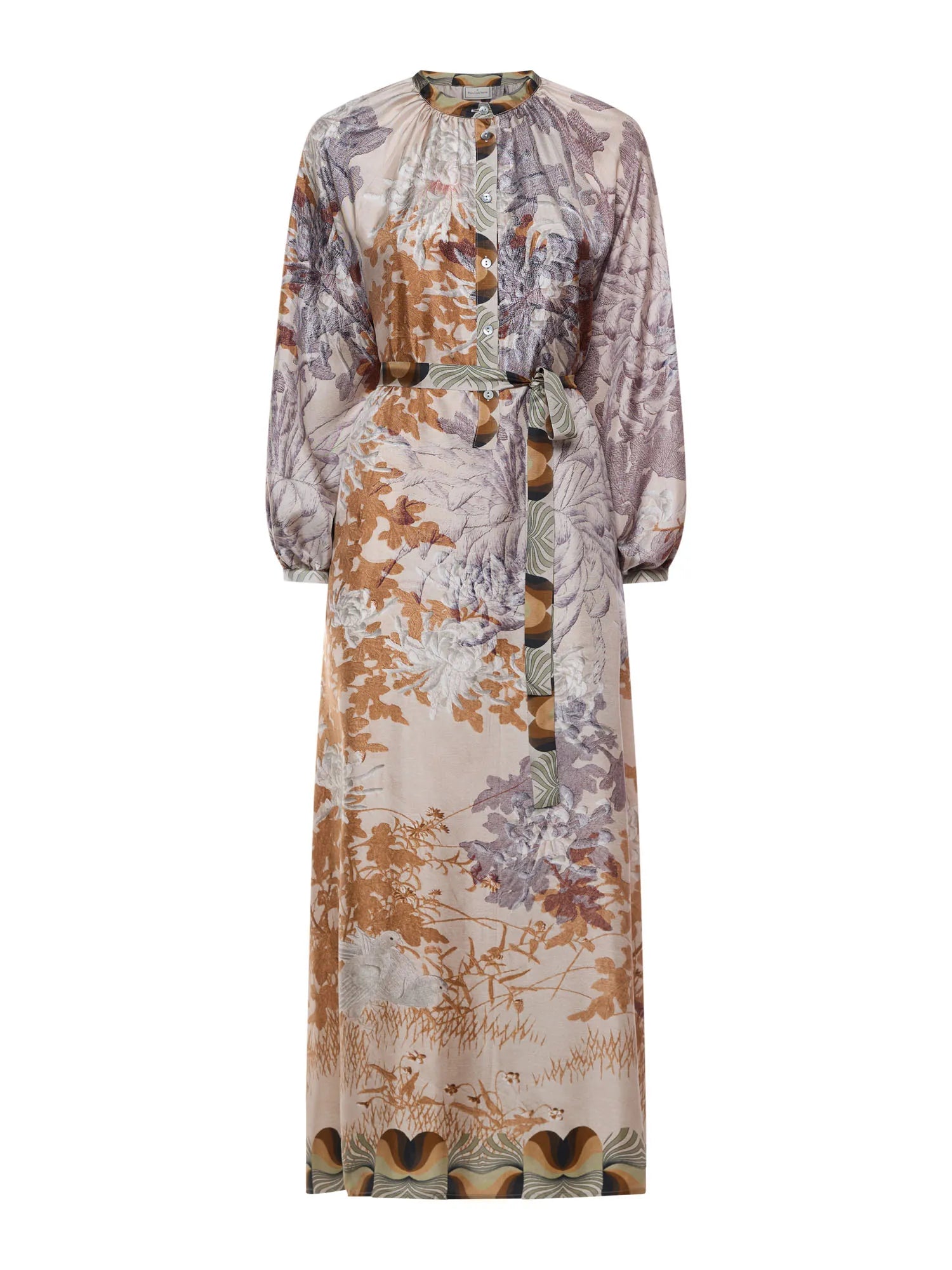 Aloe Silk dress in Natural