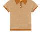 Polo Pique Shrunken in Suede Combo