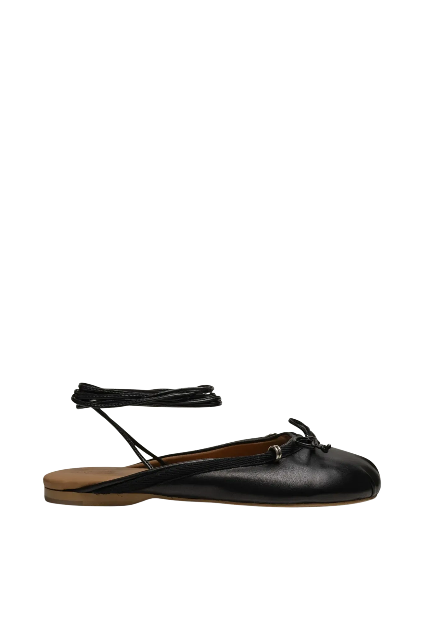 Ballerina Vita Mule Leather in Black