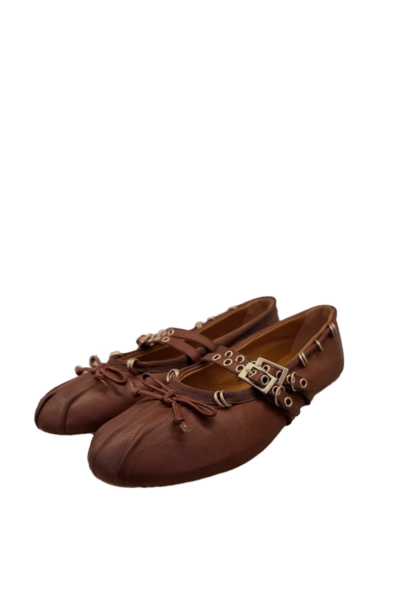 Ballerina Vita Piercing in Cognac