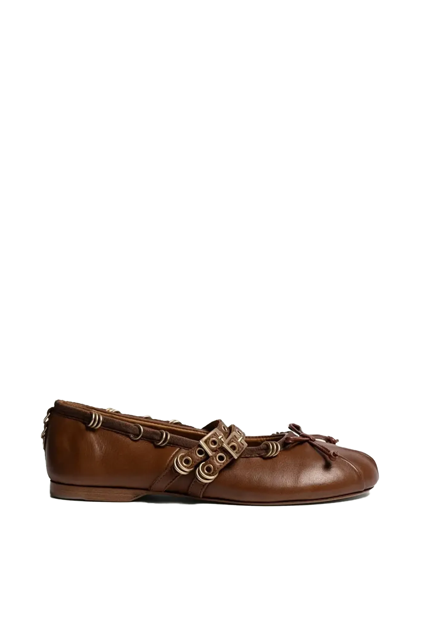 Ballerina Vita Piercing in Cognac