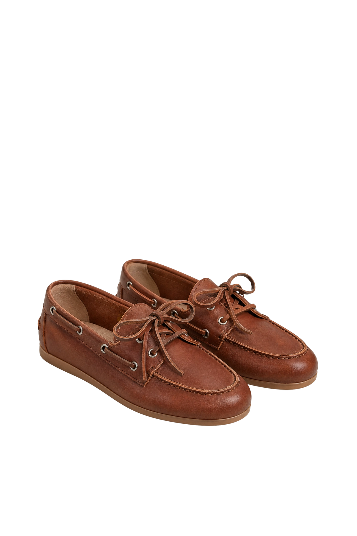 Boat Loafer Soft Leather in Walnut