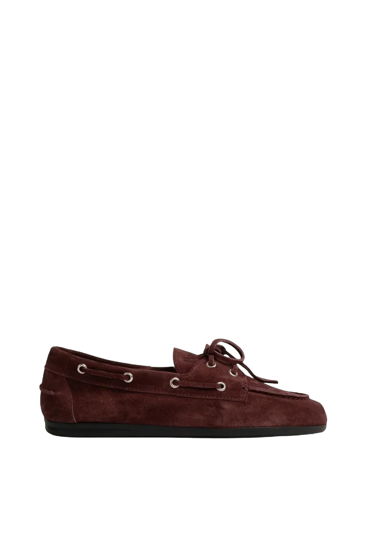 Boat Loafer Suede in Burgundy