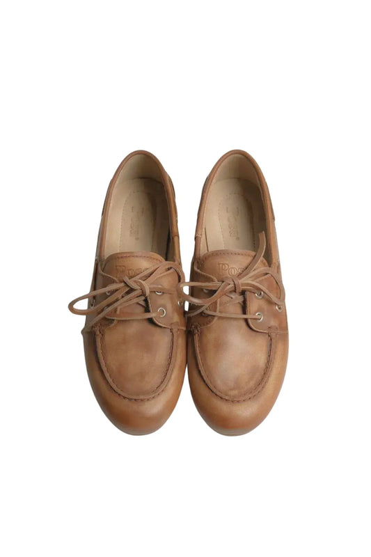 Boat Loafer Leather in Brown