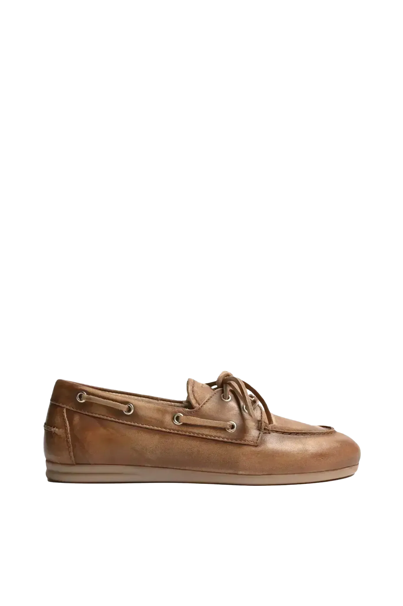Boat Loafer Leather in Brown