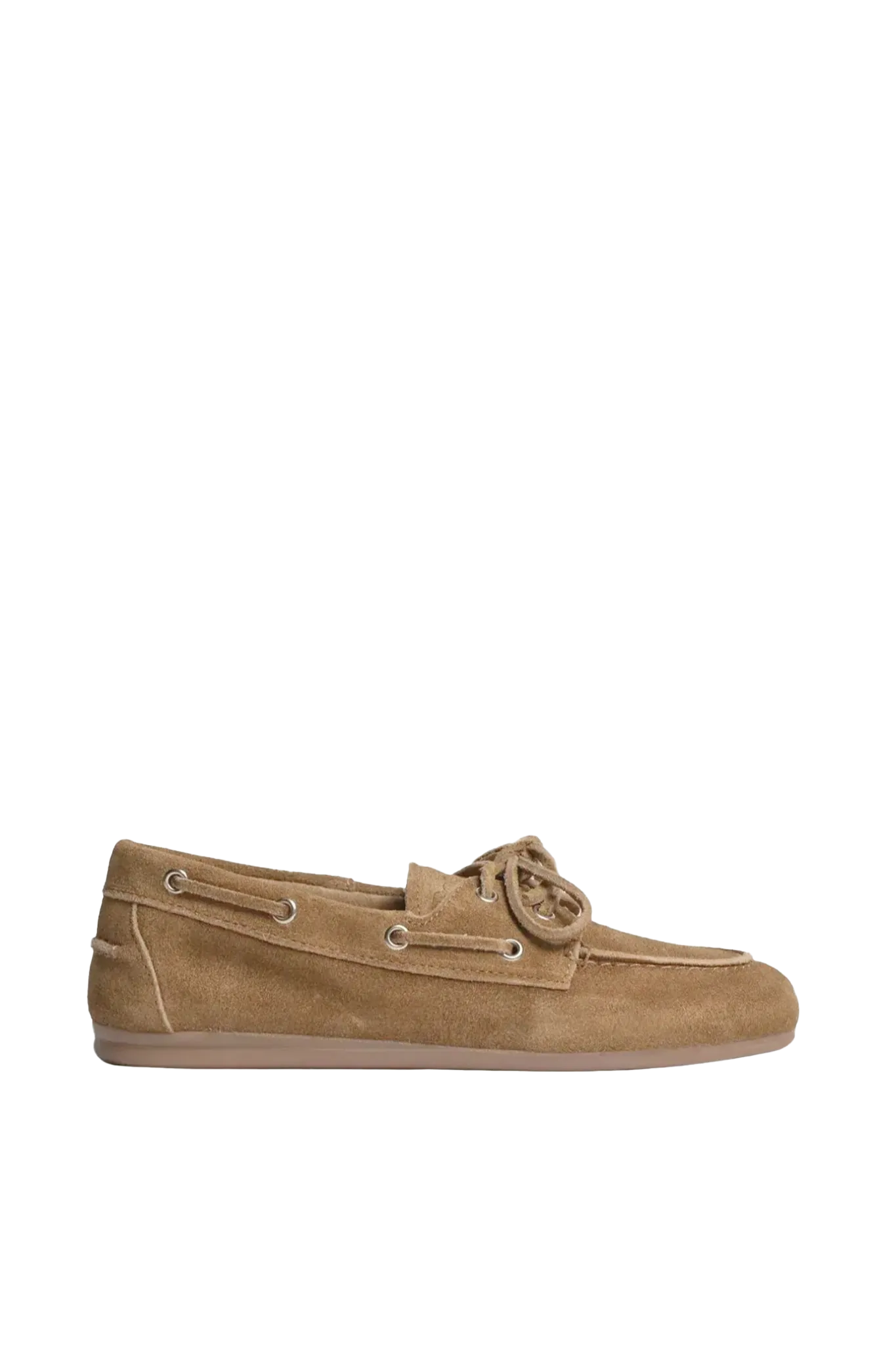 Boat Loafer Brushed Suede in Desert Tan