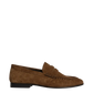 Penny Loafer Wrinkle Suede in Cognac