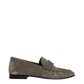 Penny Loafer Wrinkle Suede in Khaki
