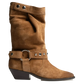 Rustic Boot Suede in Cognac