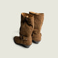 Rustic Boot Suede in Cognac