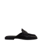 Penny Mule Leather in Black