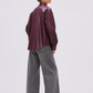 Shirtjacke Anny Vegan Leather in Wine