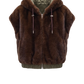 Weste Mia Reversible in Olive-Brown
