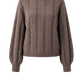 Pullover Turtle Neck Wide Ribs in Dark Natural