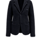 Blazer Shrunken Sweater in Black Boucle