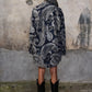 Shirt Shredded Seam Ruffle in Black Paisley Multi Print