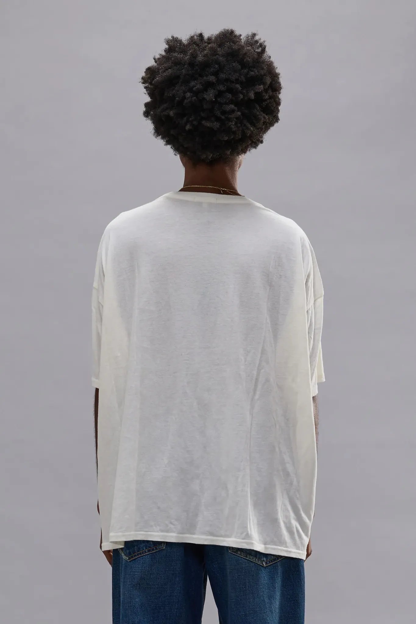 T-Shirt I Dont Care Relaxed T in Ecru White