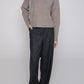 Pullover Oversized Turtle Neck in Dark Beige Melange