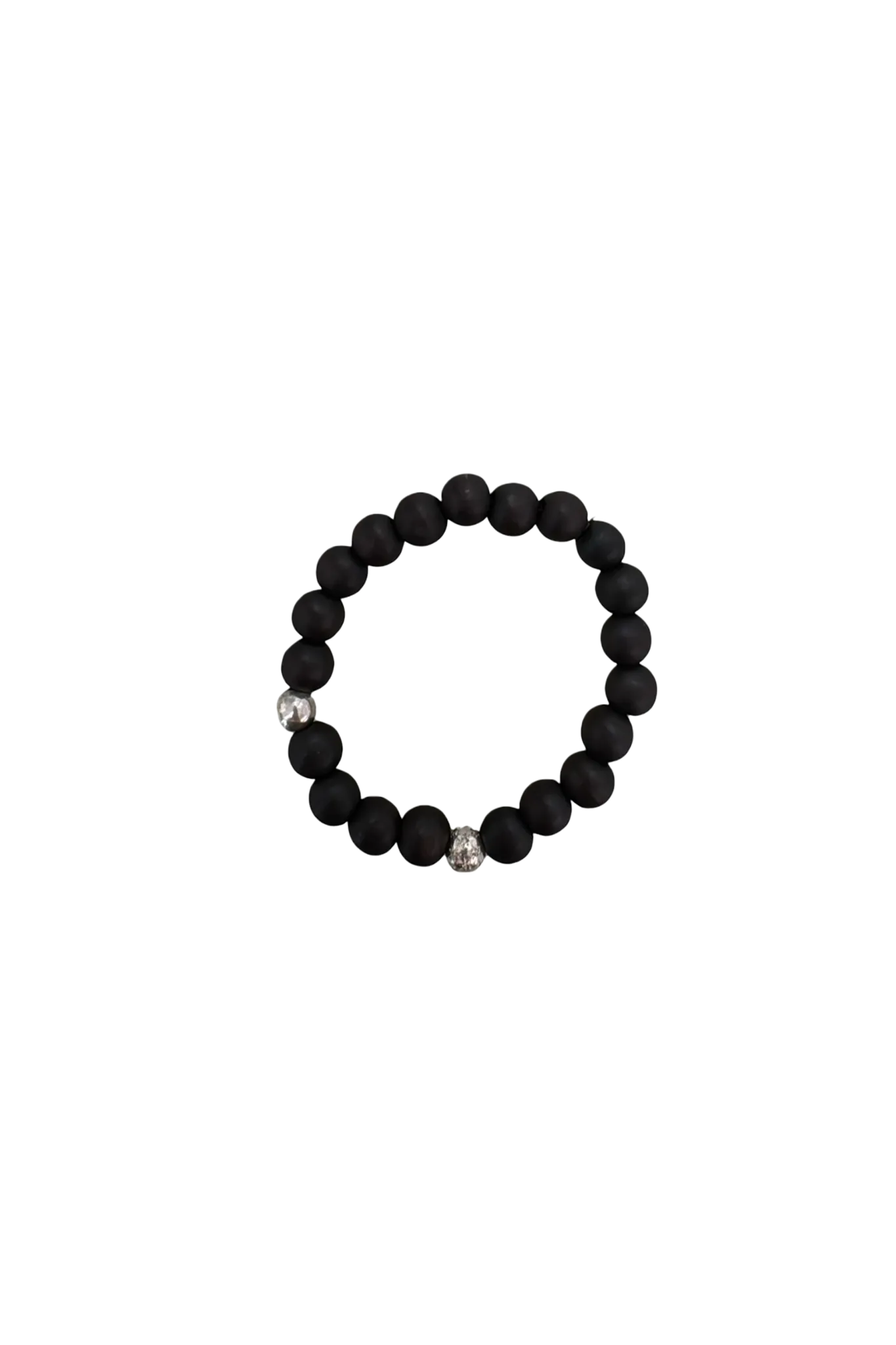 Beaded Bracelet #5 Globus 7 in Black