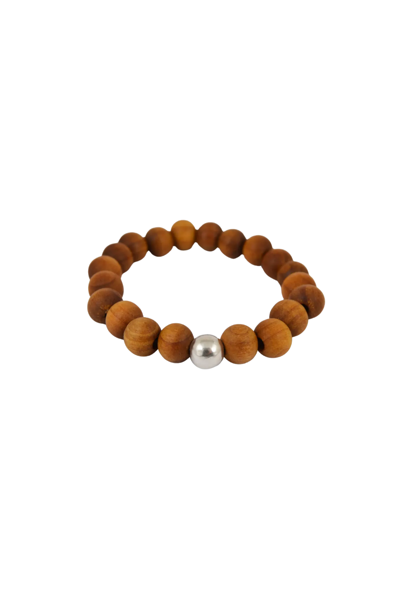 Beaded Bracelet #6 Globus 9 in Cognac