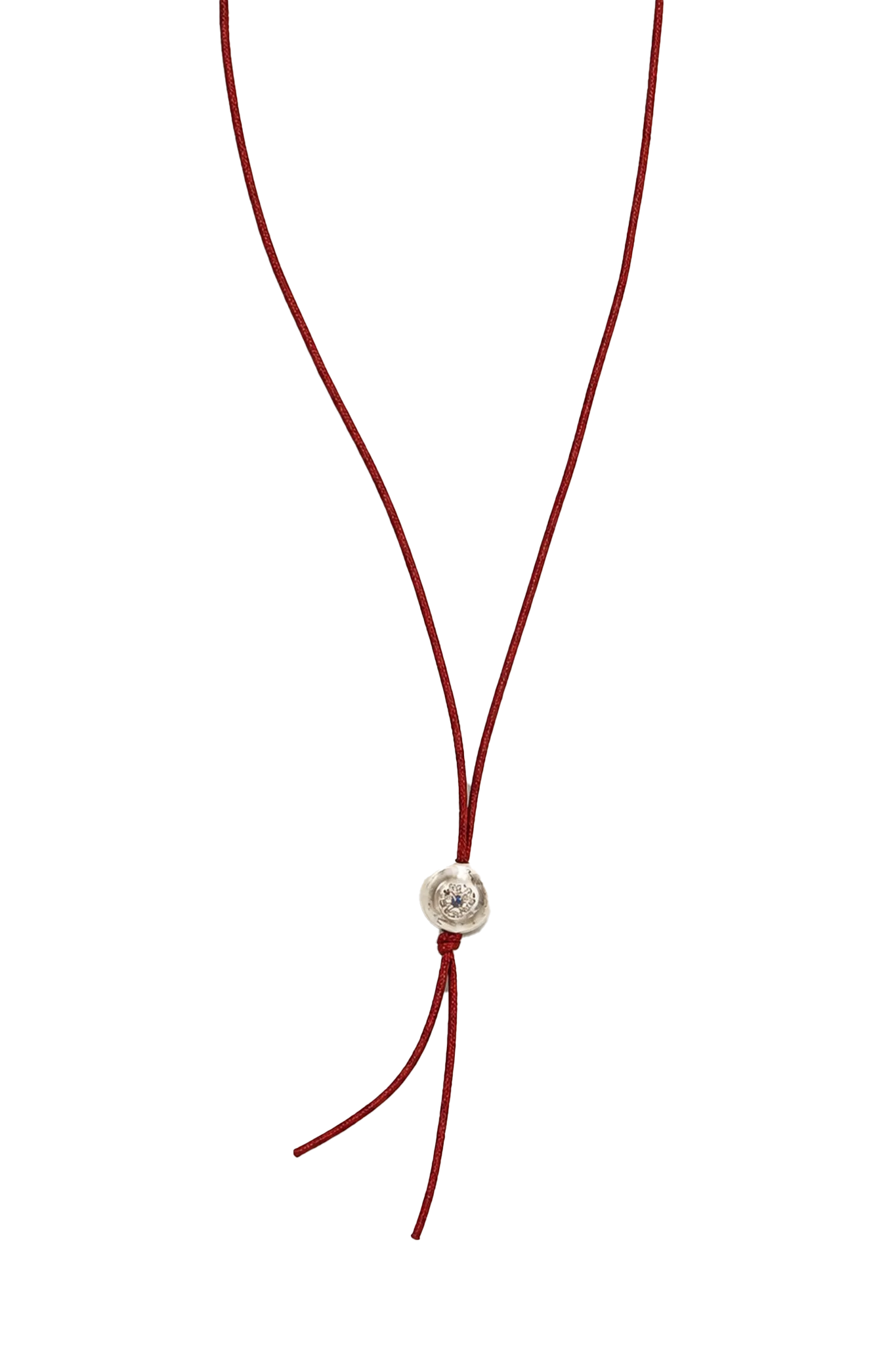 Wax Cord Necklace Pew Oculus in Red