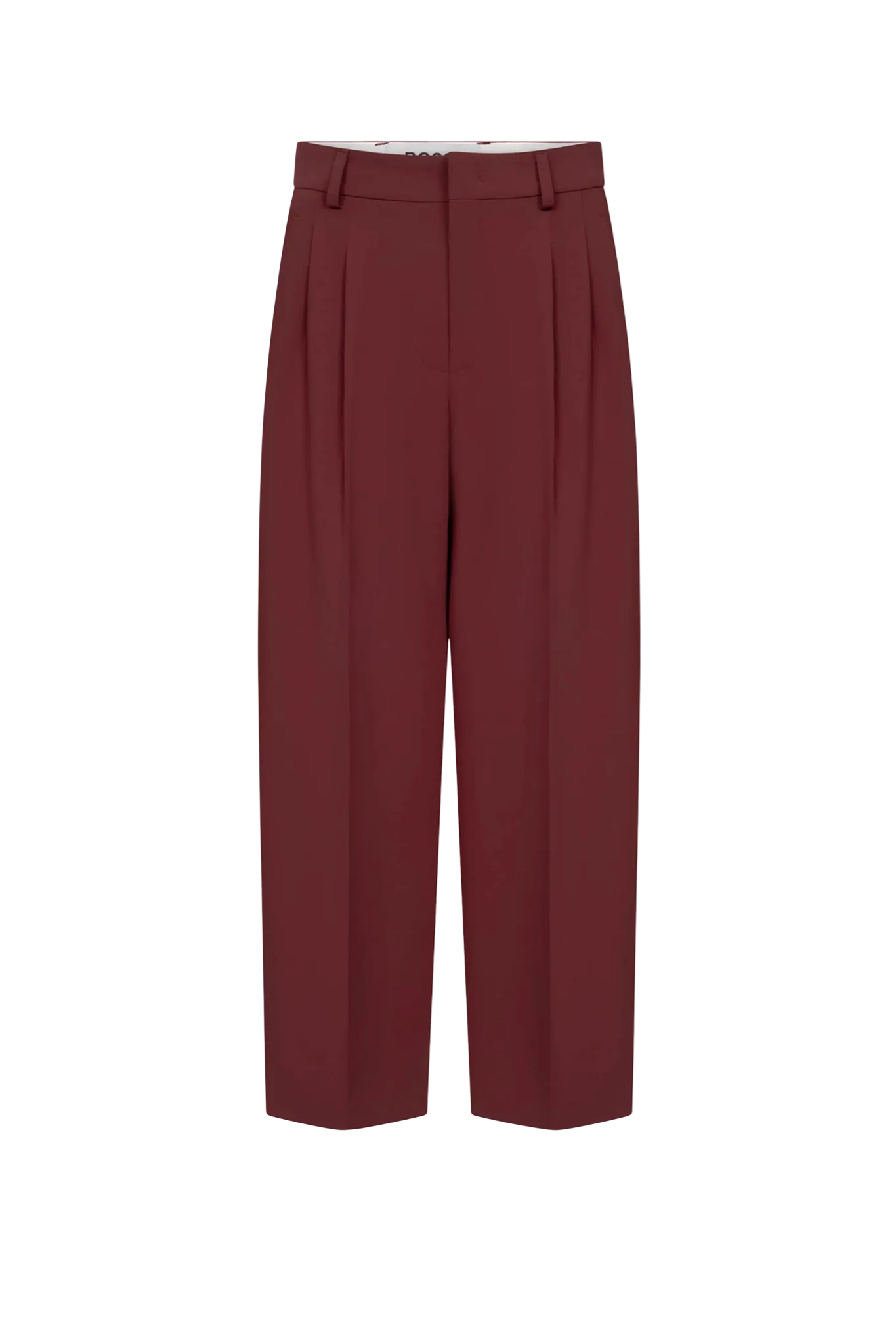 Hose Noa Crop in Merlot