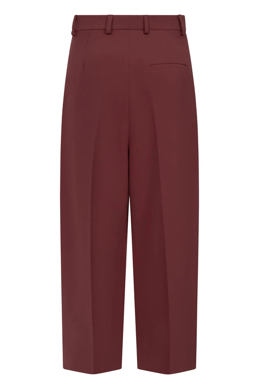 Hose Noa Crop in Merlot