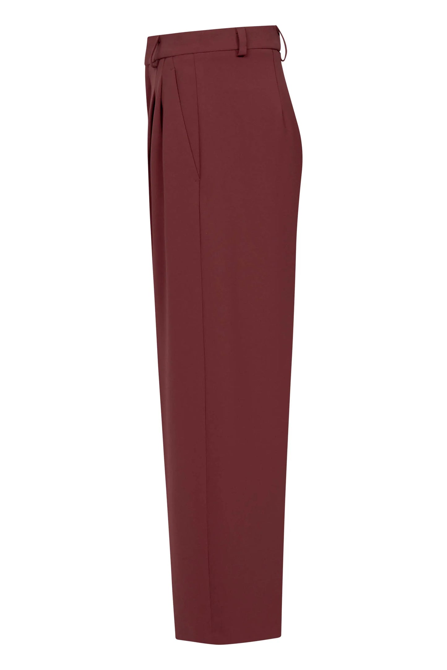Hose Noa Crop in Merlot