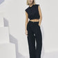 Robin Fluid Cade trousers in black
