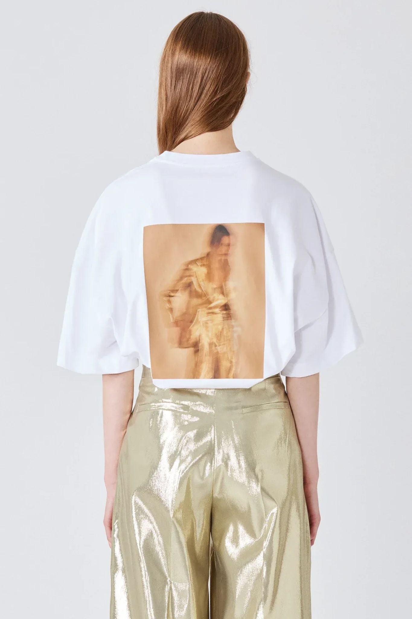 T-Shirt SA SU PHI mit Backprint in White