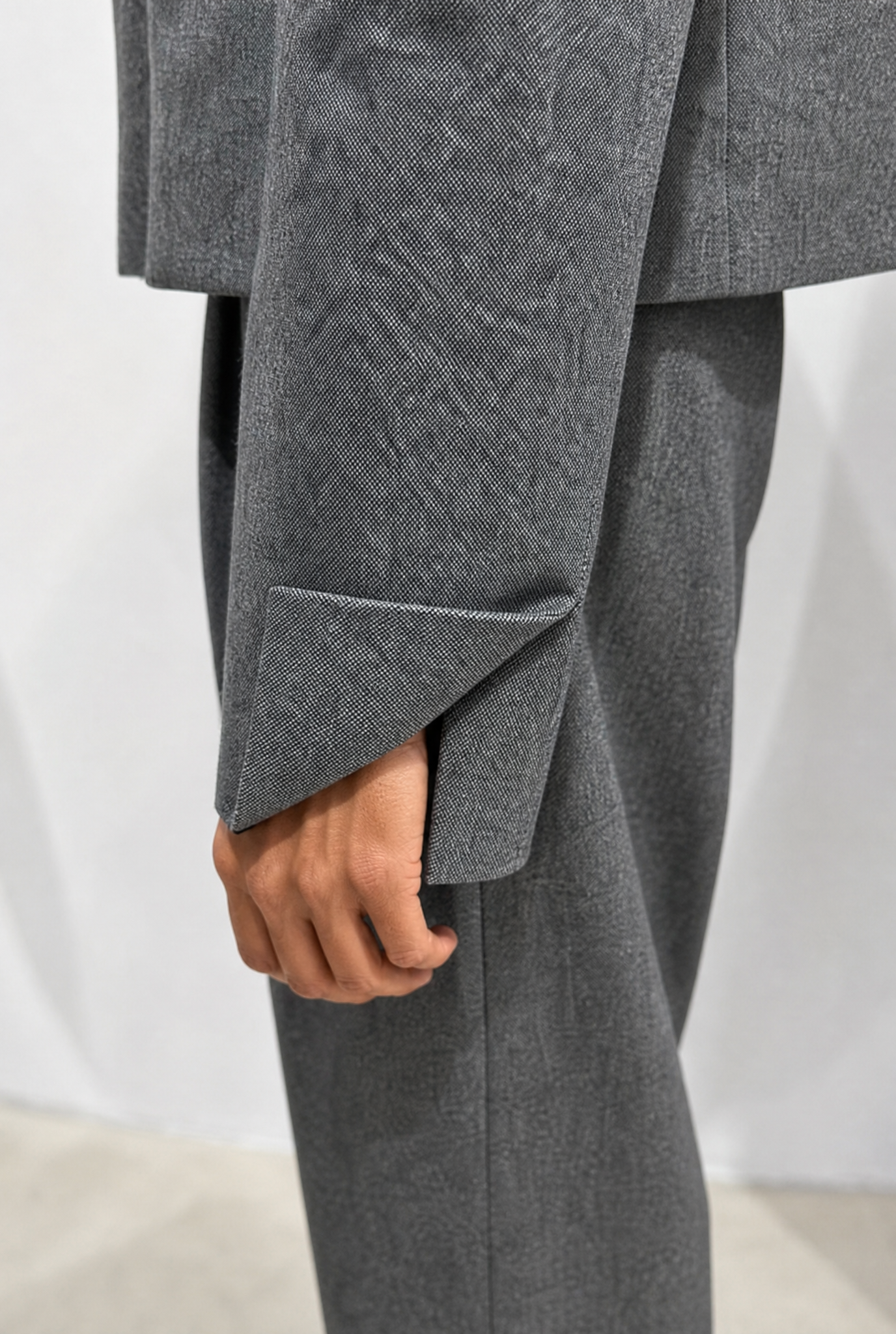 Jacke Lauren Cropped in Grey