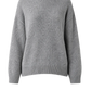Pullover Raglan High Neck in Grey