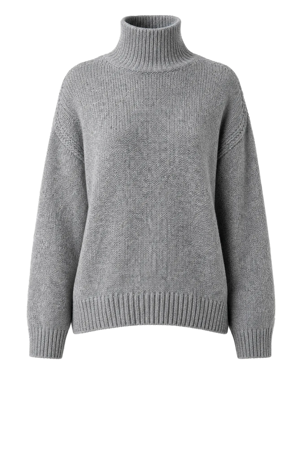 Pullover Raglan High Neck in Grey