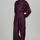 Shirt Su Satin in Bordeaux