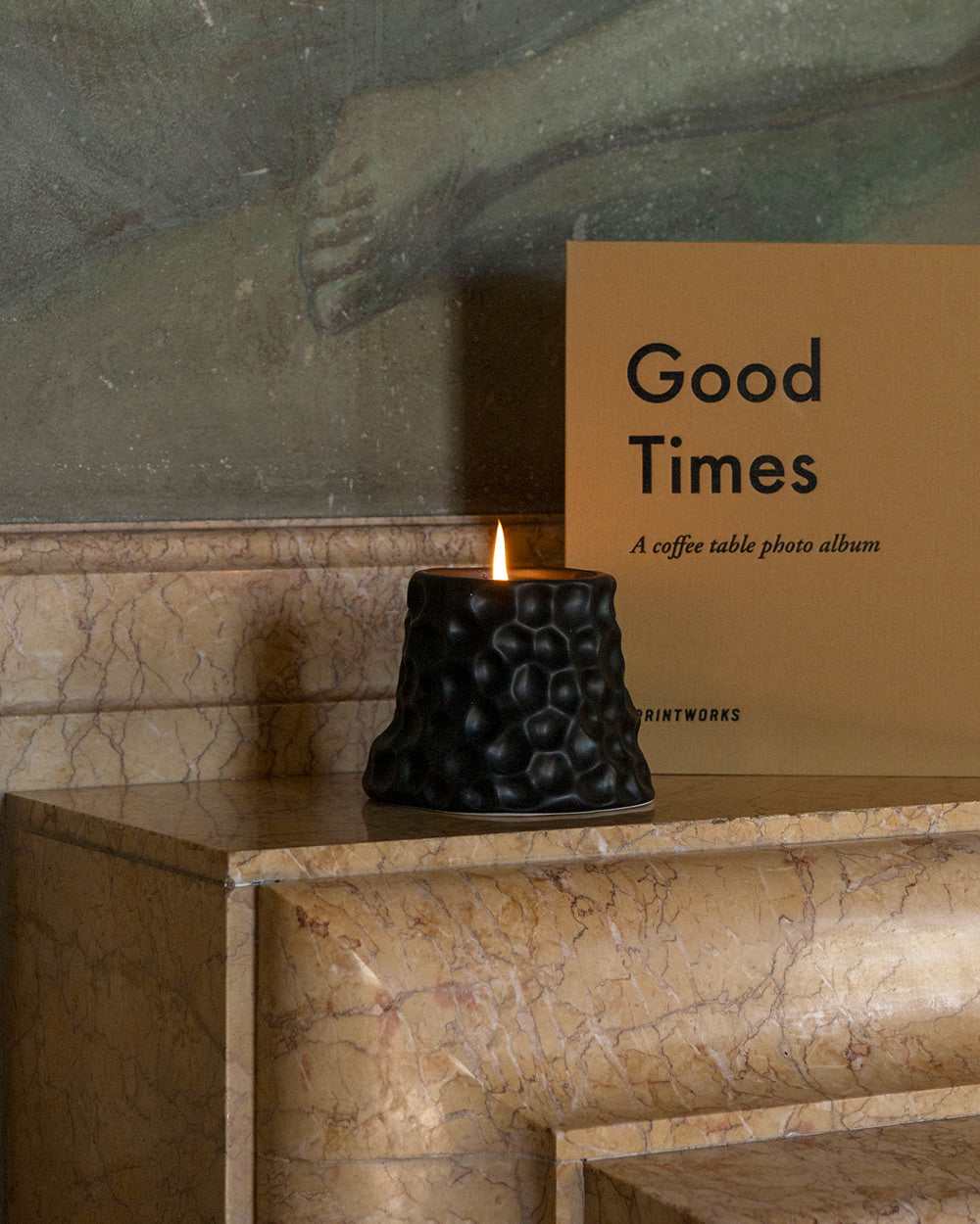 Volcano scented candle