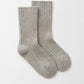 Cashmere Socks in Greige & Featherwhite