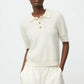 Pullover Brushed Pique in Featherwhite