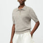 Pullover Brushed Pique in Greige